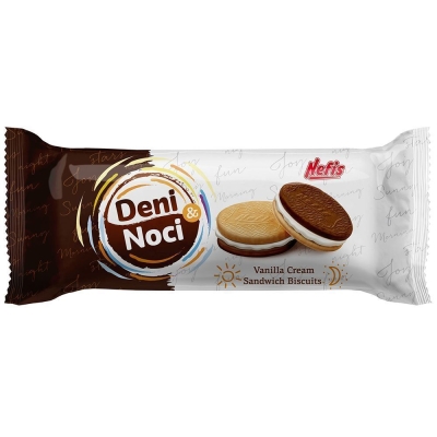 Печенье двойное Nefis День и ночь (Deni i noci) с ванильным кремом