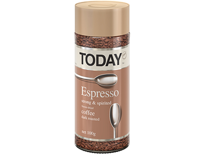 Кофе ТОDAY Espresso натуральный сублимированный