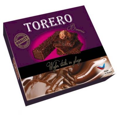 Вафли Тореро Палочки Брауни в глазури с шоколадной посыпкой