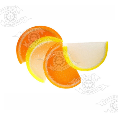 Мармелад Русский кондитер Дольки Фруктовый нектар средние с ароматом лимона и апельсина