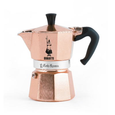 Кофеварка гейзерная кофеварка Moka Express розовое золото 3 чашки