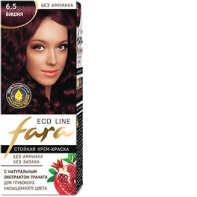 Краска для волос ФАРА ECO LINE 6.5 вишня