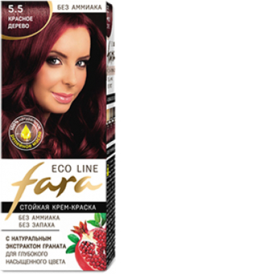 Краска для волос ФАРА ECO LINE 5.5 красное дерево