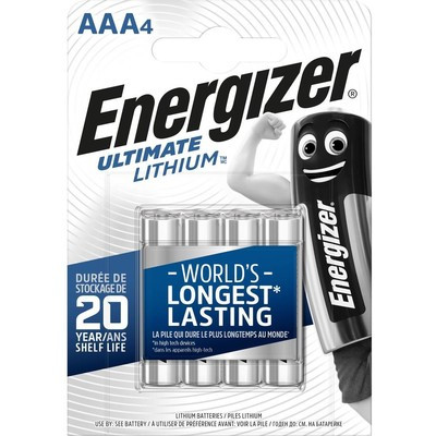 Батарейка Energizer ULTIMATE AAА L92 Литий 1.5V 4шт
