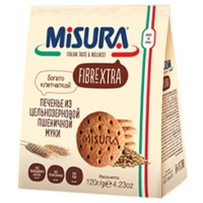 Печенье Misura из цельнозерновой пшеничной муки