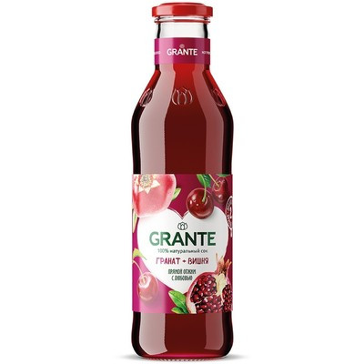 Сок Гранте гранатово-вишневый прямой отжим пастеризованный