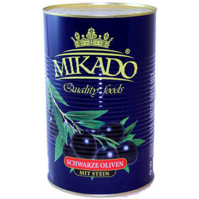 Маслины черные Mikado без косточки ж/б