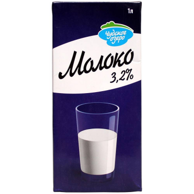 Молоко питьевое Чудское Озеро ультрапастеризованное 3,2 %
