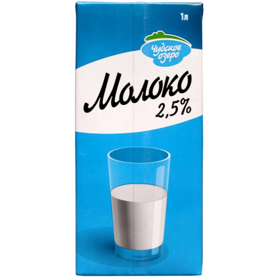 Молоко питьевое Чудское Озеро ультрапастеризованное 2,5%
