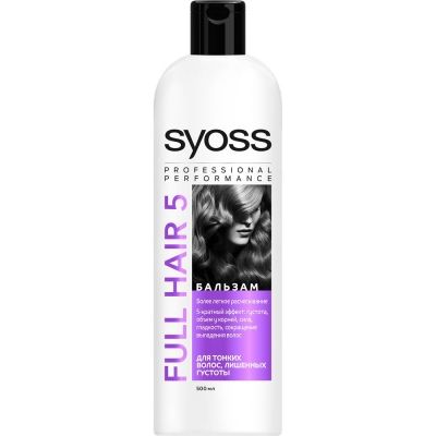 Бальзам Syoss Full Hair 5 для тонких & лишенных объема волос