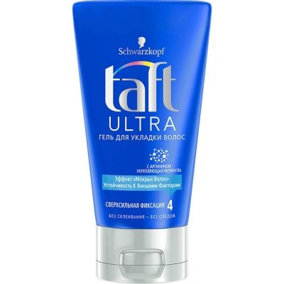 Гель для укладки Taft Ultra эффект мокрых волос сверхсильная фиксация