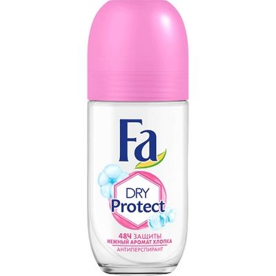 Дезодорант-антиперспирант Роликовый Fa Dry Protect Нежность Хлопка
