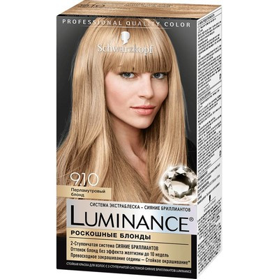 Краска для волос Luminance Color 9.10 Перламутровый блонд