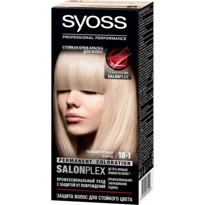 Краска для волос Syoss Color 10-1 Перламутровый блонд