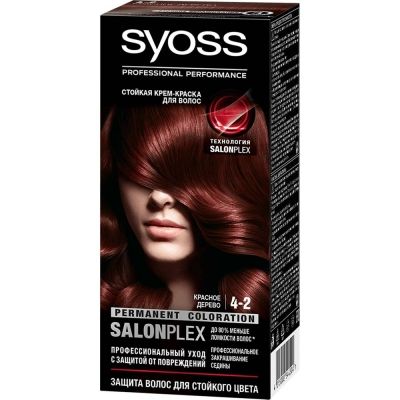 Краска для волос Syoss Color 4-2 Красное дерево