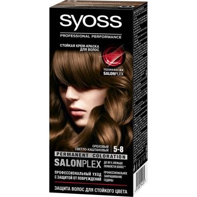 Краска для волос Syoss Color 5-8 Ореховый светло-каштановый