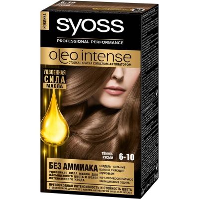 Краска для волос Syoss Oleo Intense 6-10 Тёмно-русый