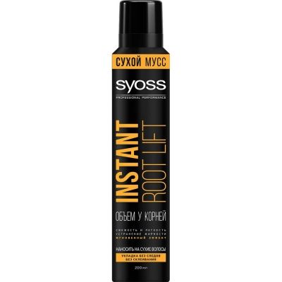 Мусс для укладки волос Syoss Instant Root lift Сухой
