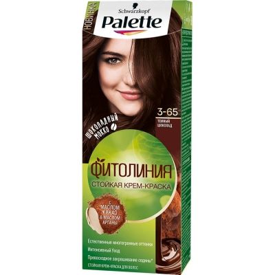 Стойкая крем-краска для волос Palette Фитолиния 3-65 Темный шоколад