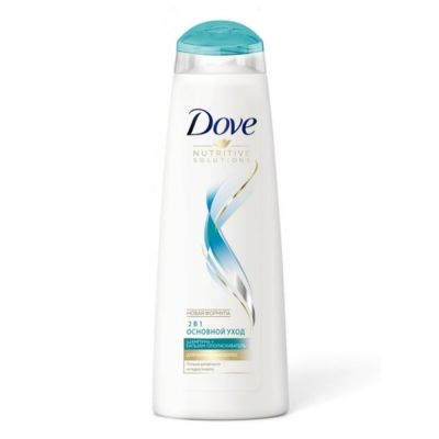 Шампунь и бальзам-ополаскиватель Dove Hair Therapy 2в1 Основной уход
