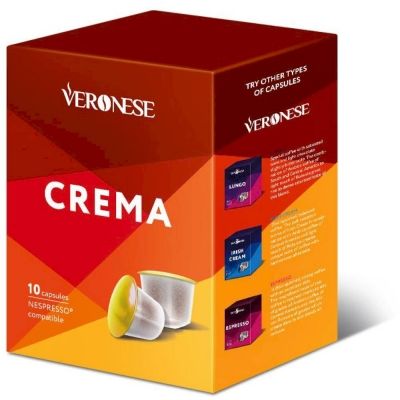 Кофе в капсулах Veronese Crema (стандарт Nespresso) 10 шт.