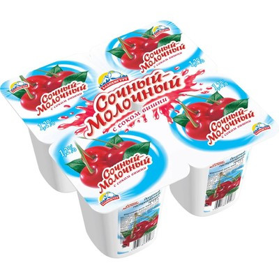 Йогуртный продукт пастеризованный Сочный-Молочный Альпенгурт 1,2% вишня