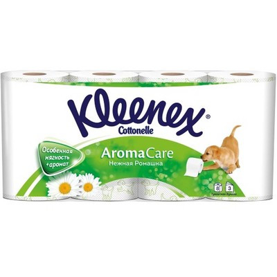 Туалетная бумага Kleenex Aroma ромашка 8шт