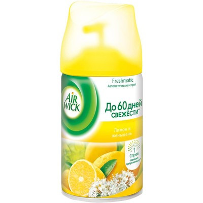 Освежитель воздуха Air Wick Freshmatic Refill сменный флакон Лимон и Женьшень
