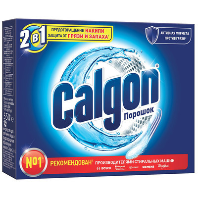 Средство Calgon 2 в 1 для смягчения воды и предотвращения накипи порошок