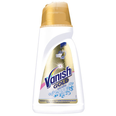 Пятновыводитель и отбеливатель жидкий Vanish Gold Oxi Action Кристальная Белизна гель