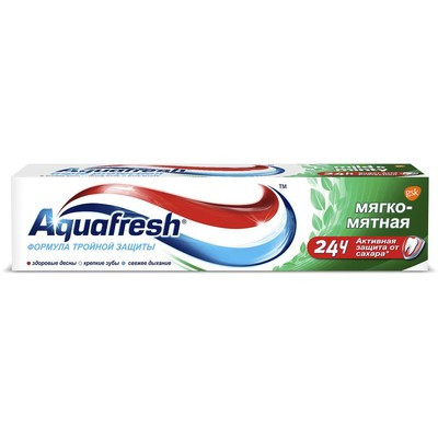 Зубная паста Aquafresh Тройная защита Мягко-Мятная