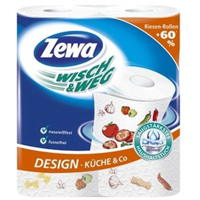 Кухонные полотенца Зева с рисунком Wisch&Weg Extra Lang 2 шт