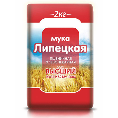Мука пшеничная Лимак Липецкая хлебопекарная в/с ГОСТ