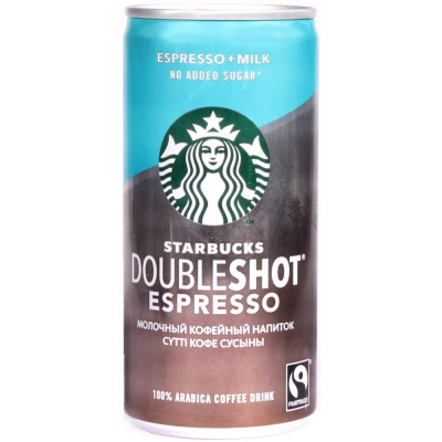 Напиток кофейный молочный стерилизованный Starbucks Doubleshot Espresso без добавления сахара