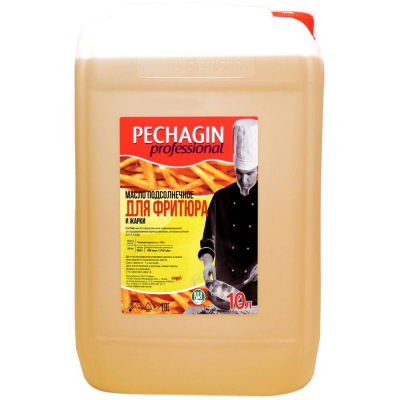 Масло подсолнечное Pechagin Professional для фритюра и жарки