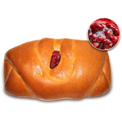 Пирожок Нижегородский хлеб с клубникой