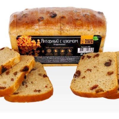 Хлеб Рижский хлеб Янтарный с изюмом