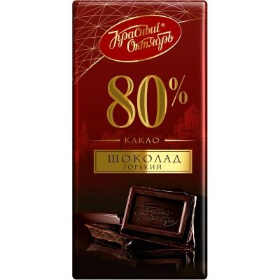 Шоколад Красный Октябрь 80% какао