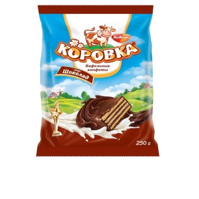 Конфеты Рот Фронт Коровка вкус шоколада