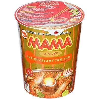 Лапша быстрого приготовления МАМА со вкусом Кремовый Том Ям стакан