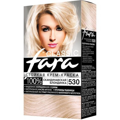 Краска для волос Fara Classic 530 скандинавская блондинка