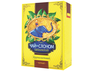 Чай со слоном цейлонский черный крупнолистовой