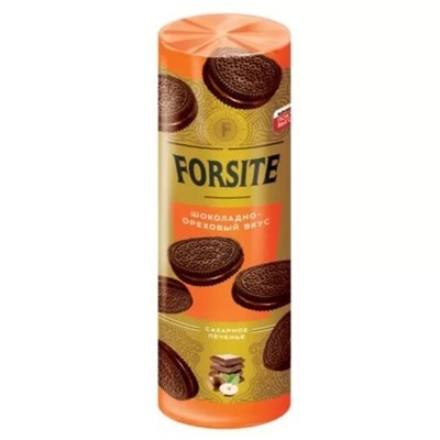 Печенье сахарное FORSITE Сэндвич c шоколадно-ореховым вкусом