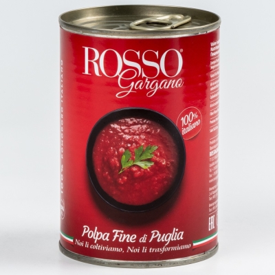 Томаты Rosso Gargano Polpa очищенные давленые в собственном соку