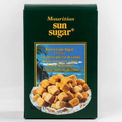 Сахар тростниковый Sun Sugar коричневый кусковой неформованный нерафинированный