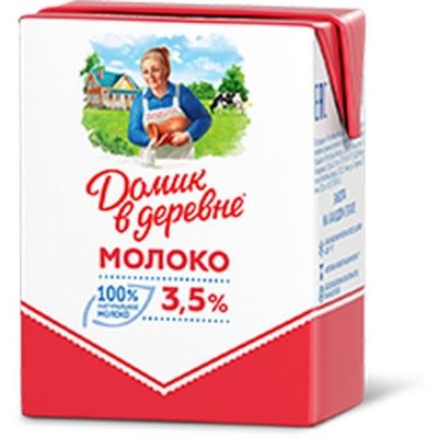 Молоко ультрапастеризованное Домик в Деревне 3.5% ТВА