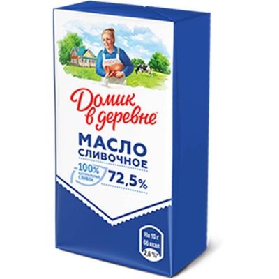 Масло сливочное Домик в деревне 72.5%