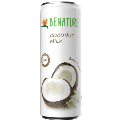 Молоко кокосовое Benature молоко алюминиевая банка
