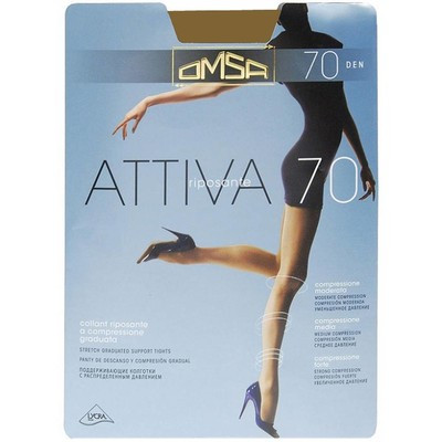 Колготки женские Omsa Attiva 70 Caramello 4