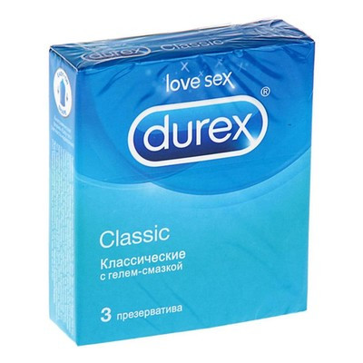 Презервативы Durex №3 Сlassic Классические
